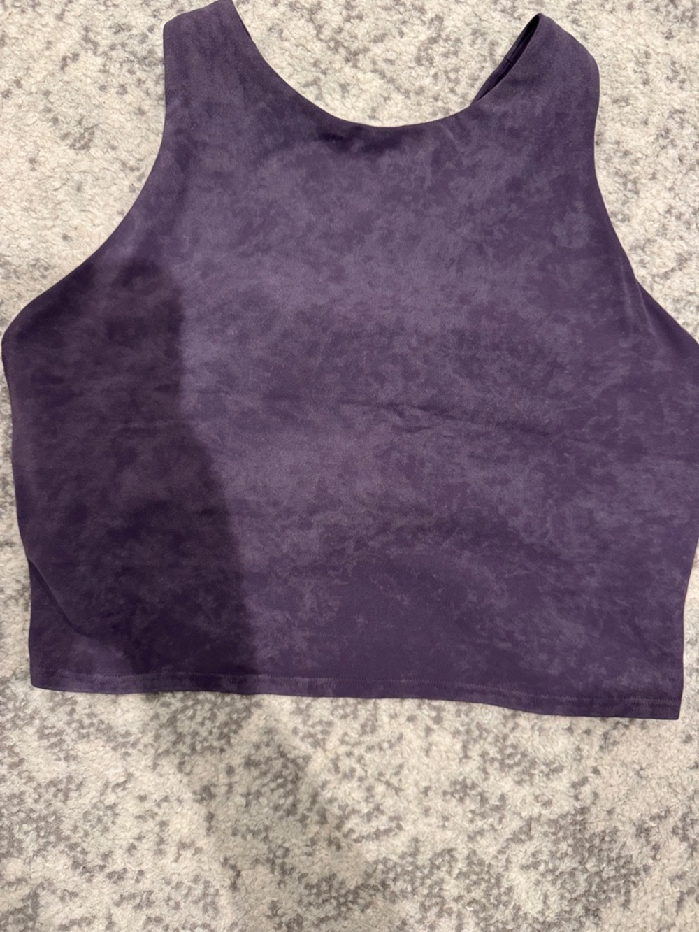 Athleta Deep Plum High-Neck Crop Tank